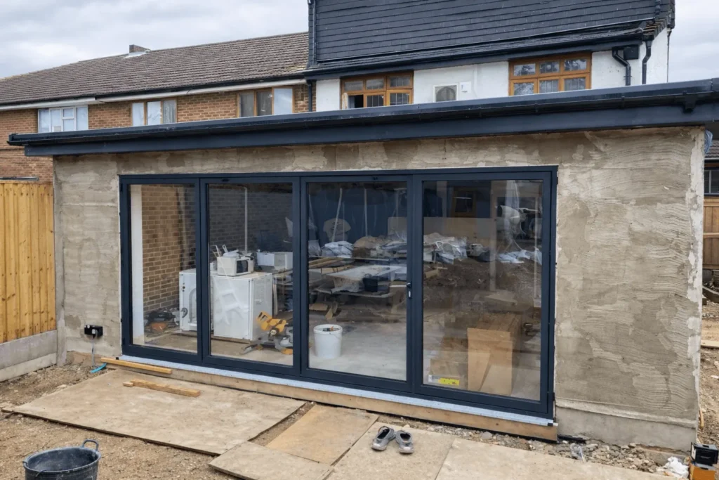 Victorian side return extension completed on a London property