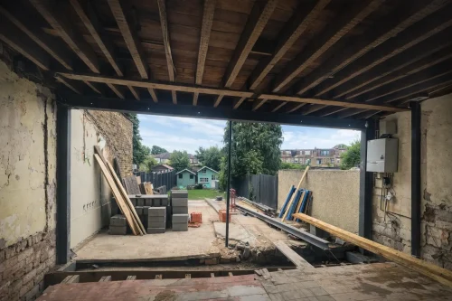 Rear extension structural opening with roofing works in Barking, IG11